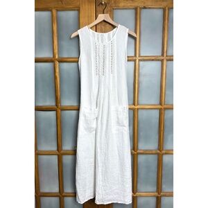 LA FEE MARABOUTEE Linen Midi Dress